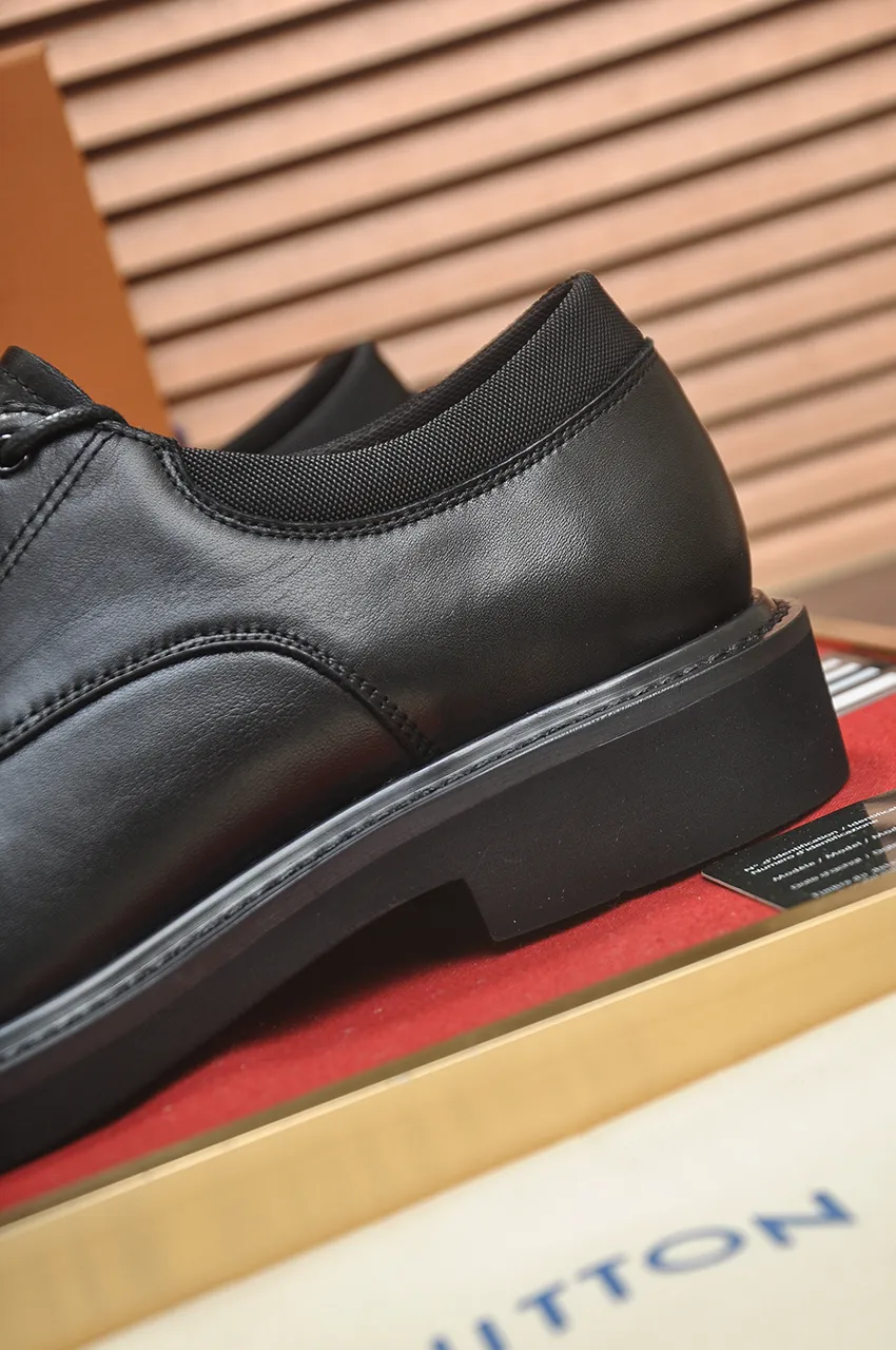 Men's men's shoes💰660💶[LOUIS VUITTON] (original order) new style🍀LV Louis Vuitton * - top version of LV classic leather shoes! Made of imported original single cowhide, original leather side strips and wear-resistant rubber outsole! High quality products! Code number 39-44 (38.45 customized)